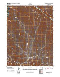 Greasewood Gulch 2010 topographic map thumbnail