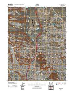 Pikeview 2010 topographic map thumbnail