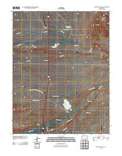 Huerfano Butte 2010 topographic map thumbnail