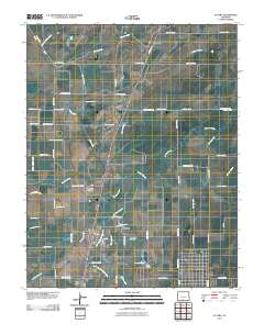 La Jara 2010 topographic map thumbnail