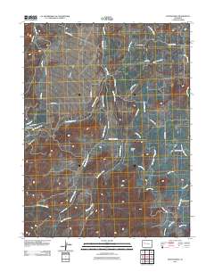 Hunter Mesa 2011 topographic map thumbnail