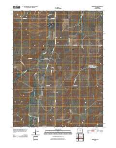 Kiowa NW 2010 topographic map thumbnail
