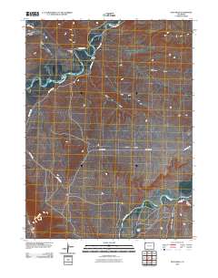 Peck Mesa 2010 topographic map thumbnail