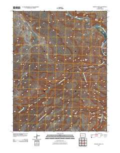 Triangle Mesa 2011 topographic map thumbnail