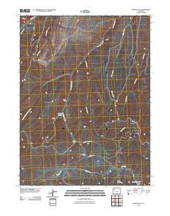Ninemile Gap 2010 topographic map thumbnail