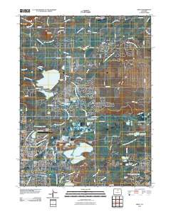 Niwot 2010 topographic map thumbnail