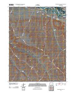 Thornburgh Gulch 2010 topographic map thumbnail