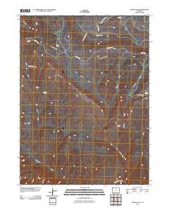 Zenobia Peak 2010 topographic map thumbnail