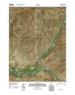 Savery 2010 topographic map thumbnail