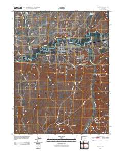 Rangely 2010 topographic map thumbnail