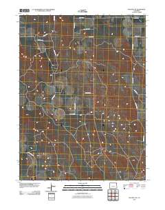 Wauneta NE 2010 topographic map thumbnail