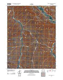 Barcus Creek SE 2010 topographic map thumbnail