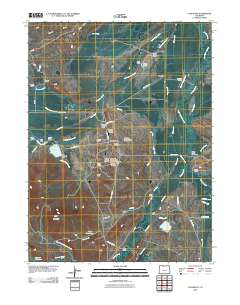 Coalmont 2010 topographic map thumbnail