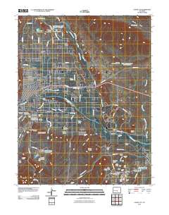 Canon City 2010 topographic map thumbnail