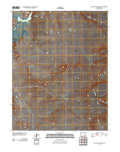 Cucharas Reservoir 2010 topographic map thumbnail