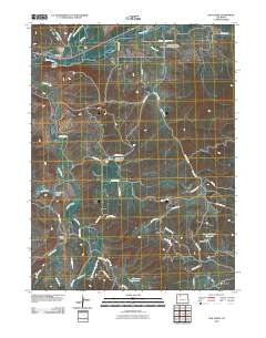 Cow Creek 2010 topographic map thumbnail