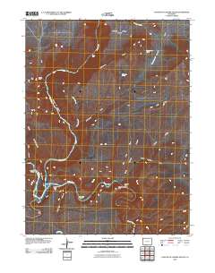 Canyon of Lodore South 2010 topographic map thumbnail