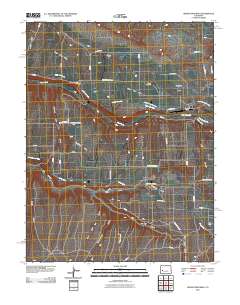 Grand View Mesa 2010 topographic map thumbnail