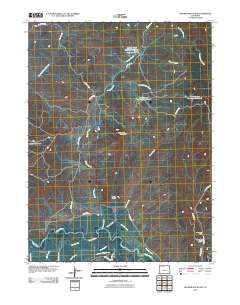 Hooker Mountain 2010 topographic map thumbnail