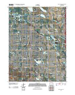 Fort Collins 2010 topographic map thumbnail