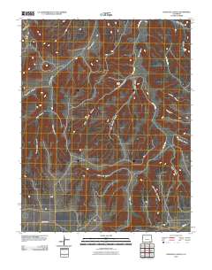 Icehouse Canyon 2010 topographic map thumbnail