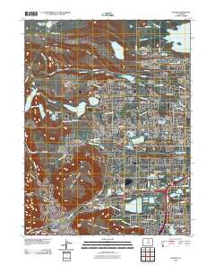 Golden 2010 topographic map thumbnail