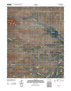 Hoehne 2010 topographic map thumbnail