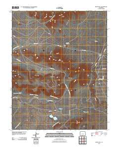 Kiowa Hill 2010 topographic map thumbnail