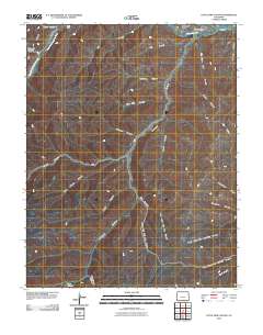 Little Pine Canyon 2010 topographic map thumbnail