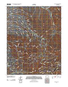 Ojito Peak 2010 topographic map thumbnail