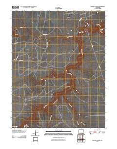 Painted Canyon 2010 topographic map thumbnail