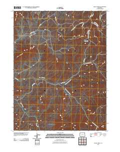 Texas Creek 2010 topographic map thumbnail