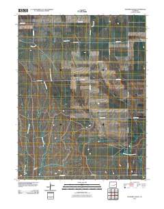 Sevenmile Ranch 2010 topographic map thumbnail