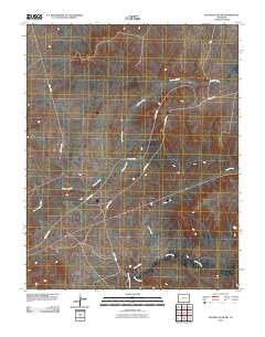 Sentinel Peak SW 2010 topographic map thumbnail