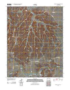 Walker Canyon 2010 topographic map thumbnail