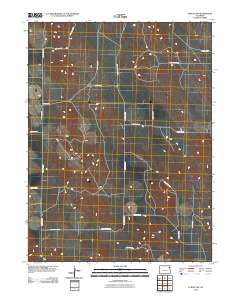 Eckley NW 2010 topographic map thumbnail