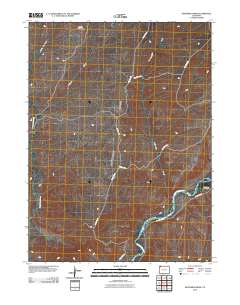 Sevenmile Draw 2010 topographic map thumbnail
