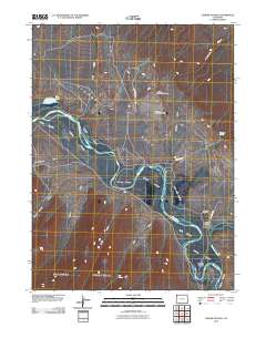 Lodore School 2010 topographic map thumbnail