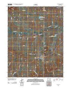 Calhan 2010 topographic map thumbnail