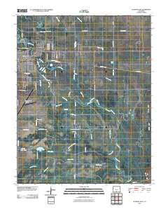 Alamosa East 2010 topographic map thumbnail