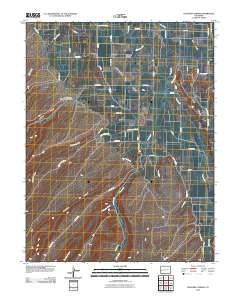 Hoovers Corner 2010 topographic map thumbnail