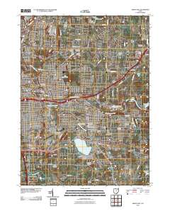 Akron East 2010 topographic map thumbnail
