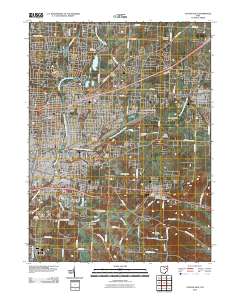 Canton East 2010 topographic map thumbnail