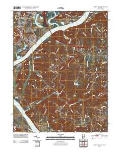 Lawrenceburg 2010 topographic map thumbnail
