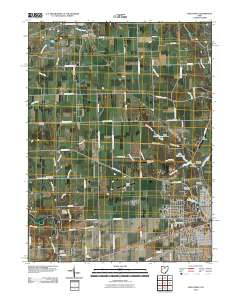 Piqua West 2010 topographic map thumbnail