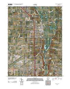 Tipp City 2010 topographic map thumbnail