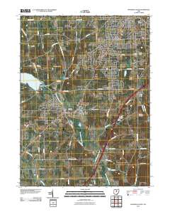 Mansfield South 2010 topographic map thumbnail