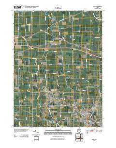 Elida 2010 topographic map thumbnail