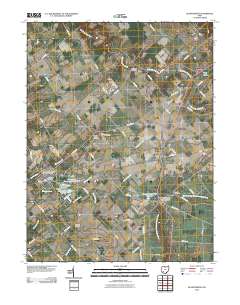 Blanchester 2010 topographic map thumbnail