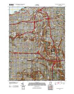 Cleveland South 2010 topographic map thumbnail